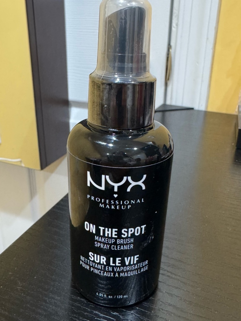 NYX Makeup Brush Spray Cleaner - Black Bottle